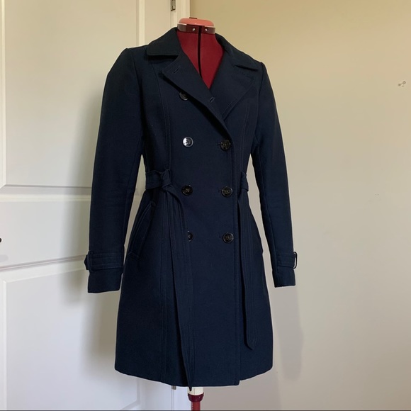 Navy blue trench coat - Picture 4 of 5
